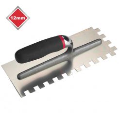 12mm  SQUARE NOTCHED STAINLESS STEEL TROWEL