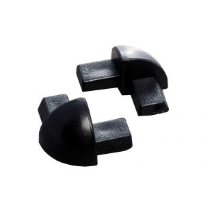 12MM NEW BLACK PVC CORNERS 2 PACK