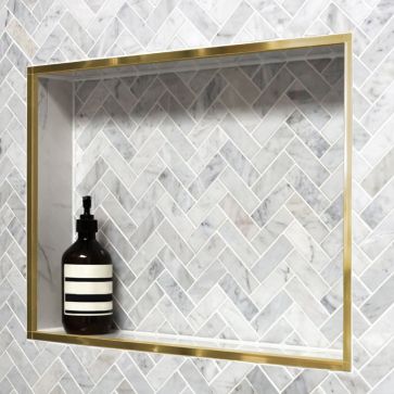10MM BRUSHED GOLD QUADRO TRIM