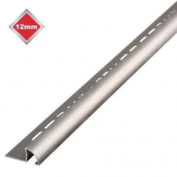 12MM QUADRANT TILE EDGING S/STEEL EFFECT