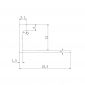 12MM L SHAPED BRUSHED BLACK TRIM