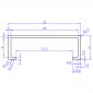 30 X 10MM STAINLESS STEEL EFFECT BOX LISTELLO