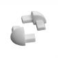 9.5MM NEW WHITE PVC CORNERS 2 PACK