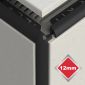 12MM NEW BLACK PVC CORNERS 2 PACK