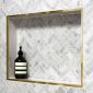10MM BRUSHED GOLD QUADRO TRIM