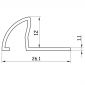 TILE EDGING AMERICAN BONE (12mm)