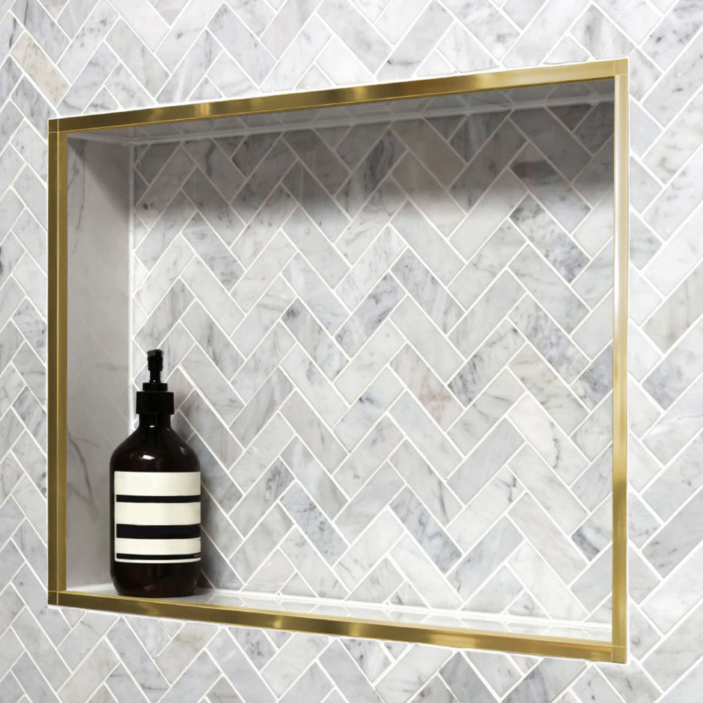 10MM BRUSHED GOLD QUADRO TRIM