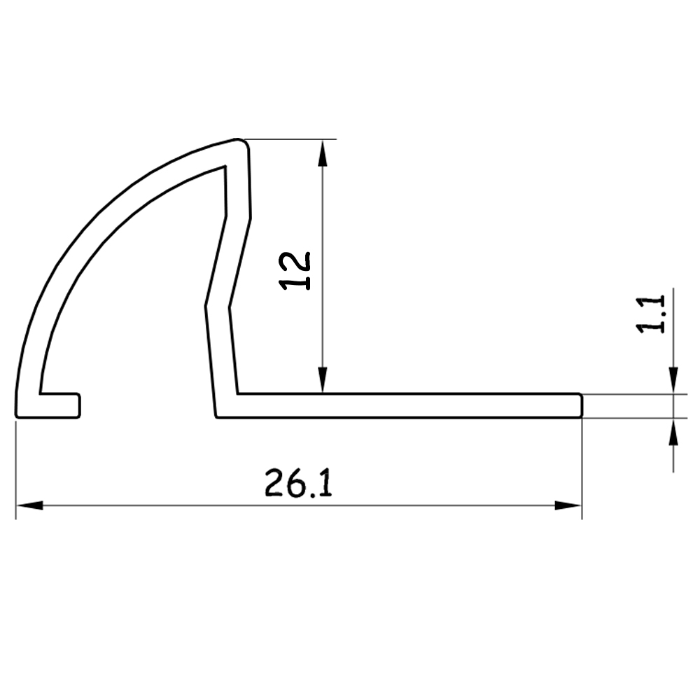 TILE EDGING SOFT CREAM (12mm)